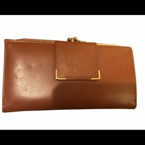 **sale**Original Classic vintage style tan wallet leather